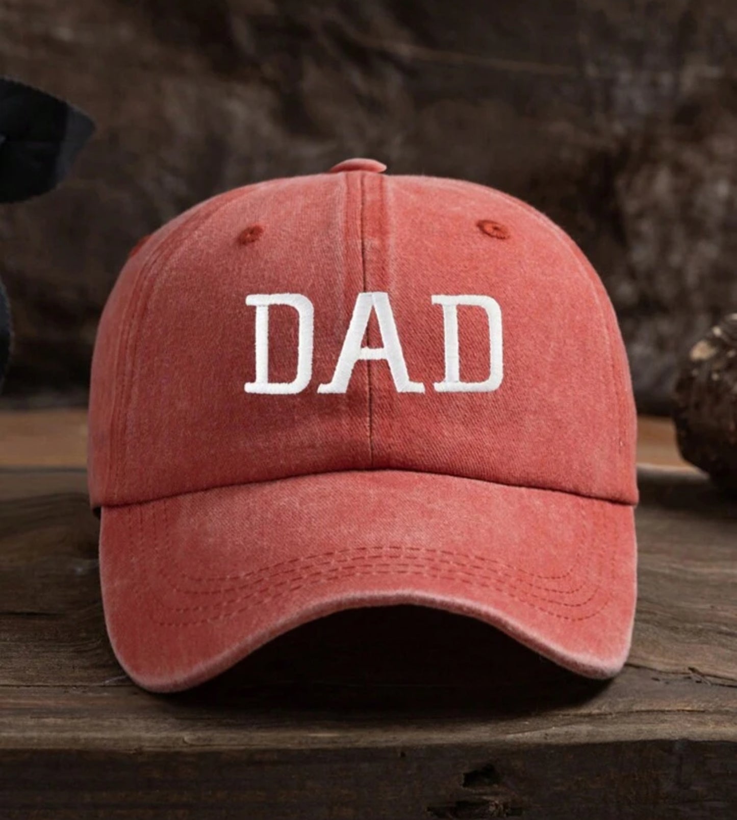 1pc Men Outdoor Casual Fashion Dad Letter Embroidered Personality All Season Soft Breathable Adjustable Baseball Cap, Suitable For Daily Matching